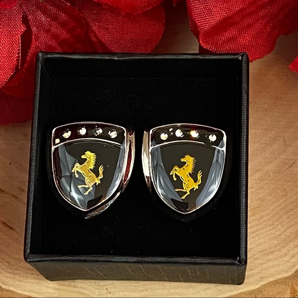 Stallion Horse Ferrari Inspired Cufflinks - Picture 14 of 15